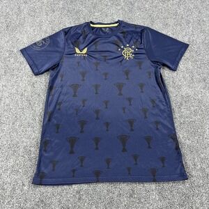 Rangers FC Shirt Mens Small Navy Blue Soccer Football Castore 55 Champions